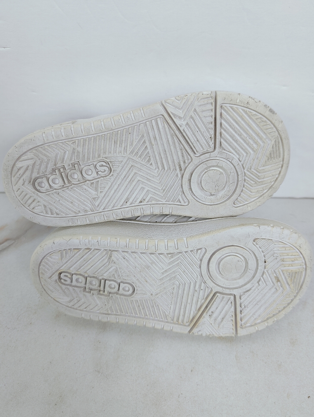 Adidas Toddler Hoops White Lifestyle Basketball Shoes Sneakers, Sz 9K - Picture 9 of 11